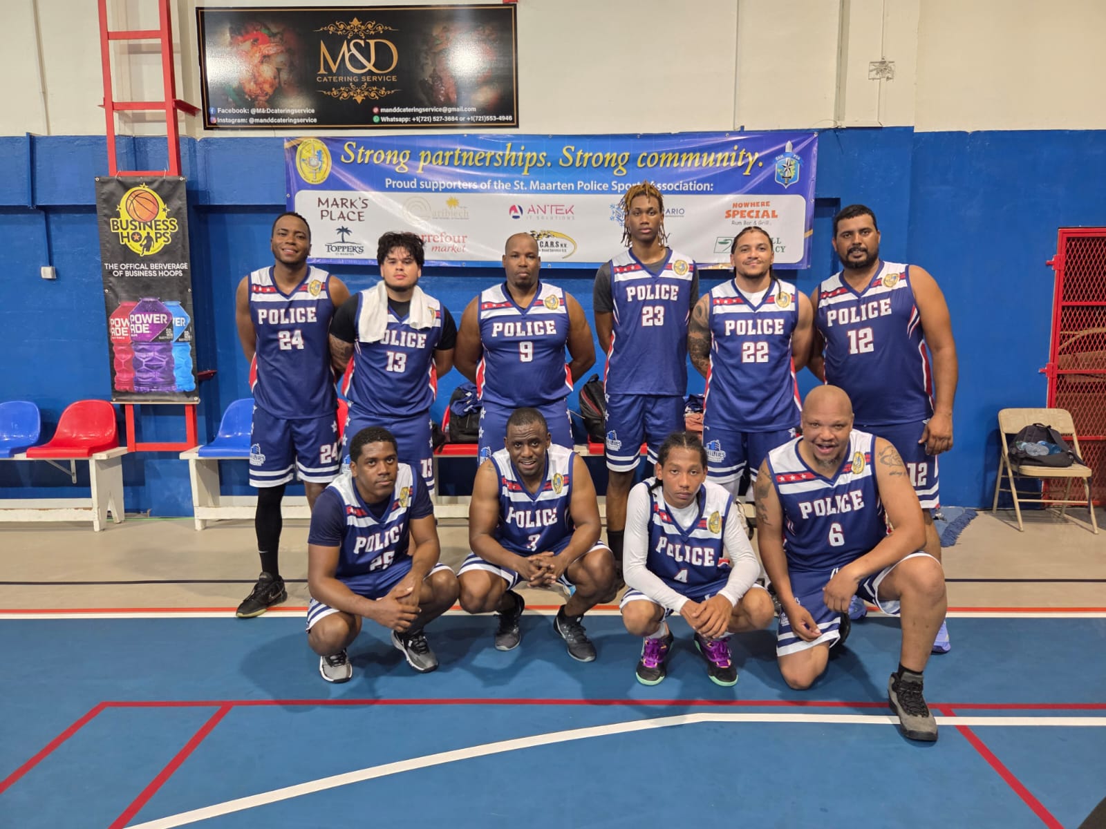 PSA members participating in the Business Hoops Basketball Tournament